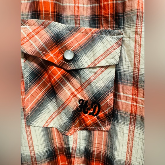 Harley Davidson 2XL Women’s Plaid Shirt - Picture 5 of 5